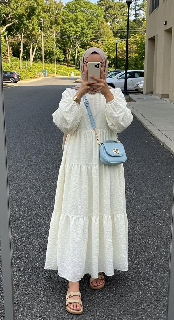 Soft Hues Modest Gown
